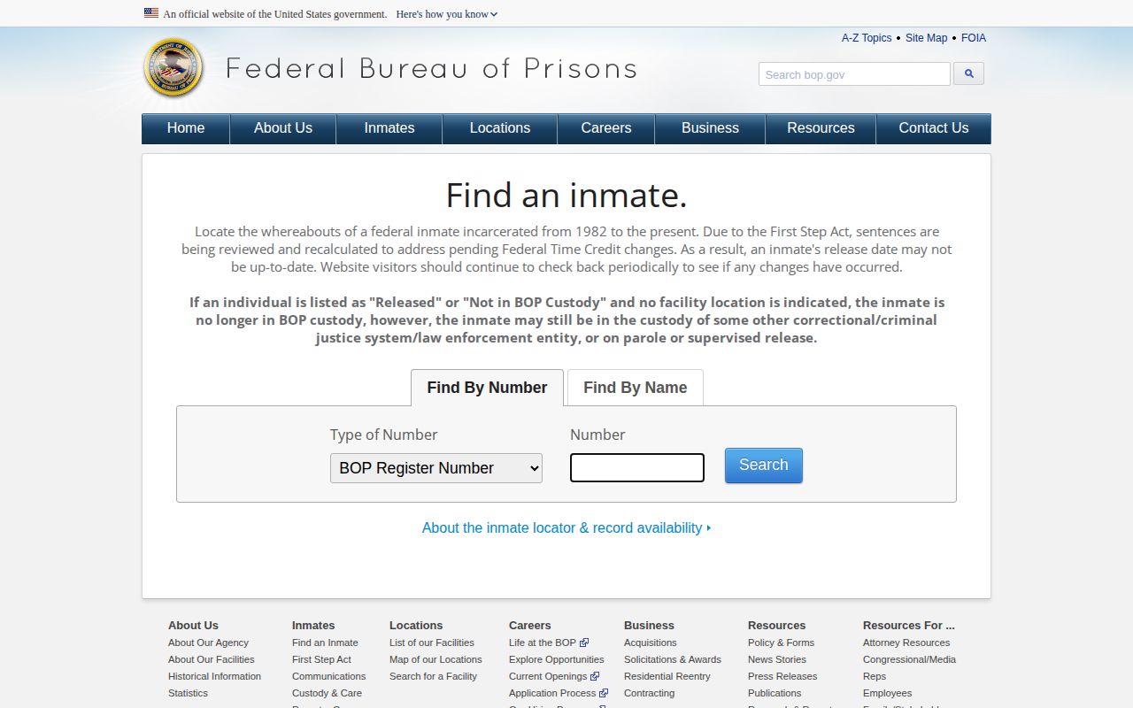 Federal locator for Comanche County release records