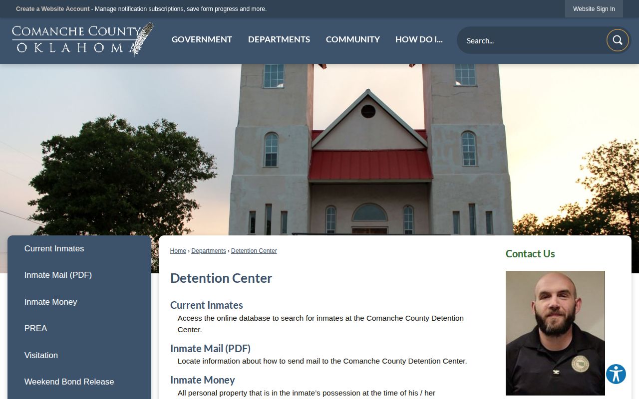 Official Comanche County gateway for 24-hour release records