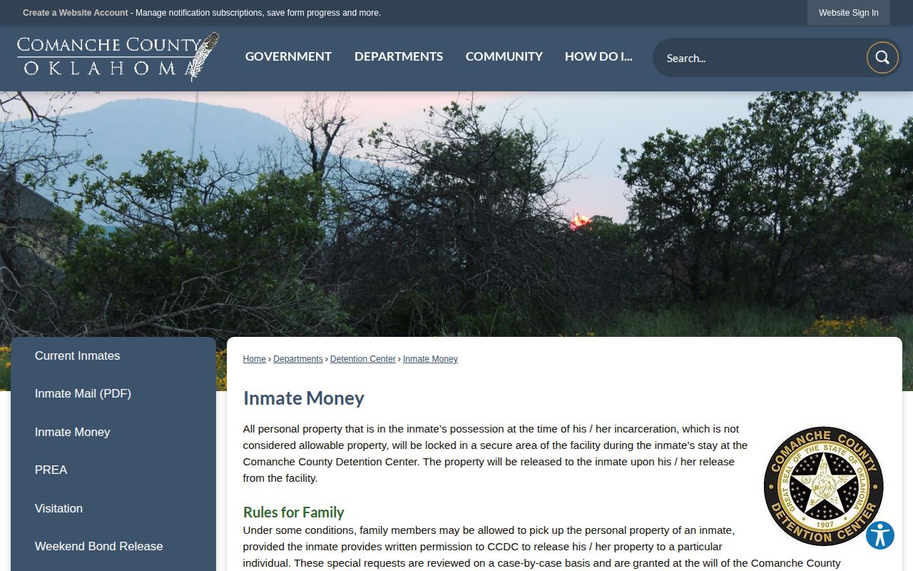 Comanche County release property return policy